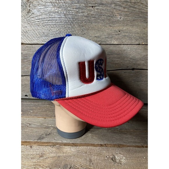 USA Snapback Trucker Hat Red White Blue OTTO Embroidered Team USA Olympics NWOT - Picture 4 of 9